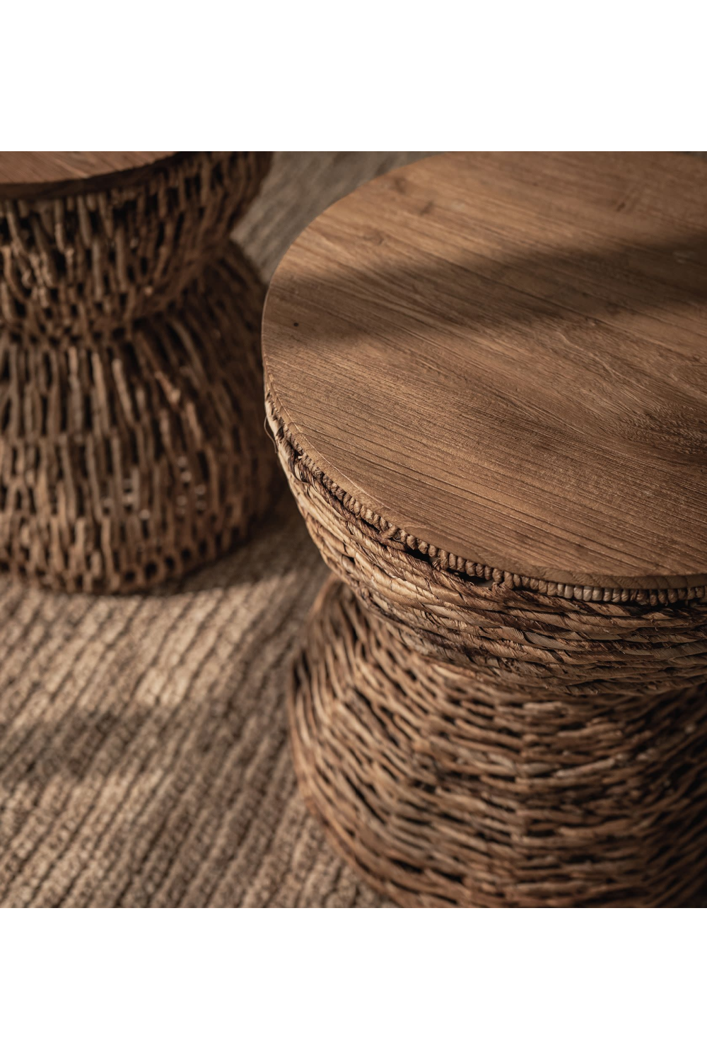 Hourglass Weaved Stool | dBodhi Rebana Alto | OROA.com
