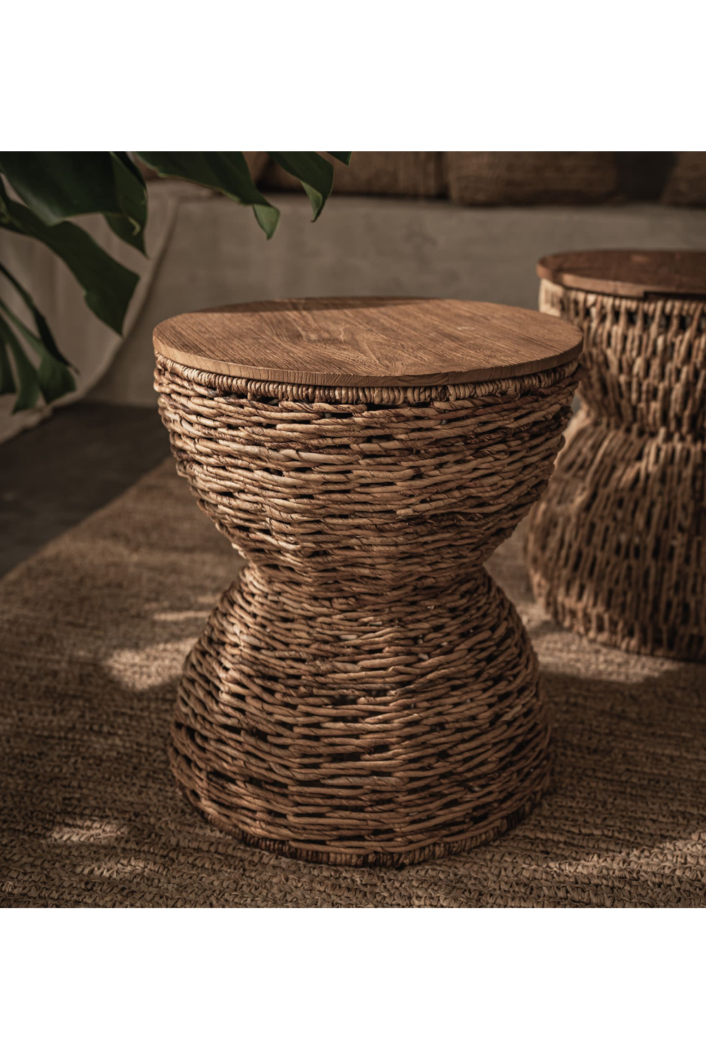 Hourglass Weaved Stool | dBodhi Rebana Alto | OROA.com