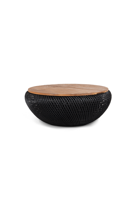 Black Rattan Storage Coffee Table | dBodhi Wave | OROA.com