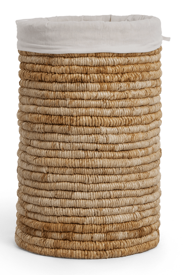 Round Woven Abaca Laundry Basket | dBodhi Caterpillar Ambang | OROA.com