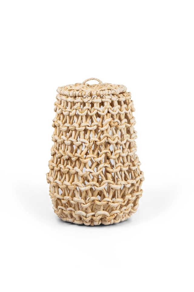 Lidded Woven Abaca Laundry Basket | dBodhi Banda | OROA.com