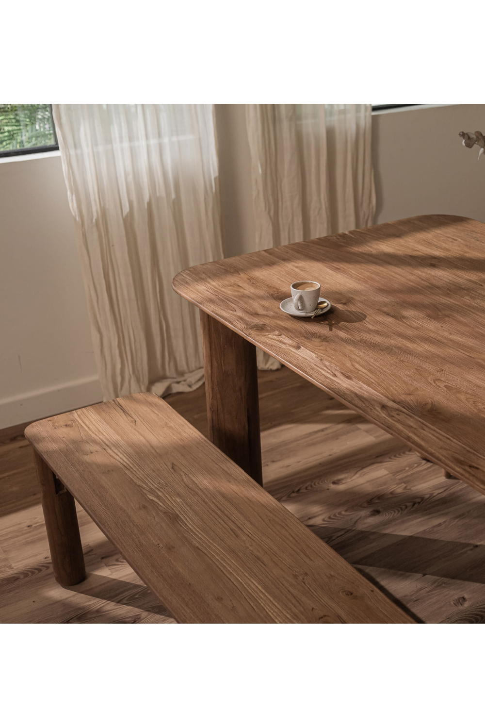 Teak Modern Rustic Bench | dBodhi Dino |  OROA.com