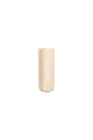 White Sculptured Sandstone Vase | dBodhi |  OROA.com
