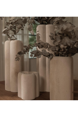 White Sandstone Curved Vase | dBodhi | OROA.com