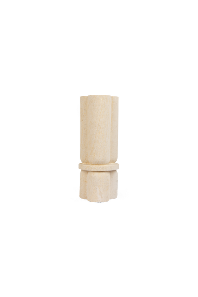 White Sandstone Trefoil Vase | dBodhi Cap |  OROA.com