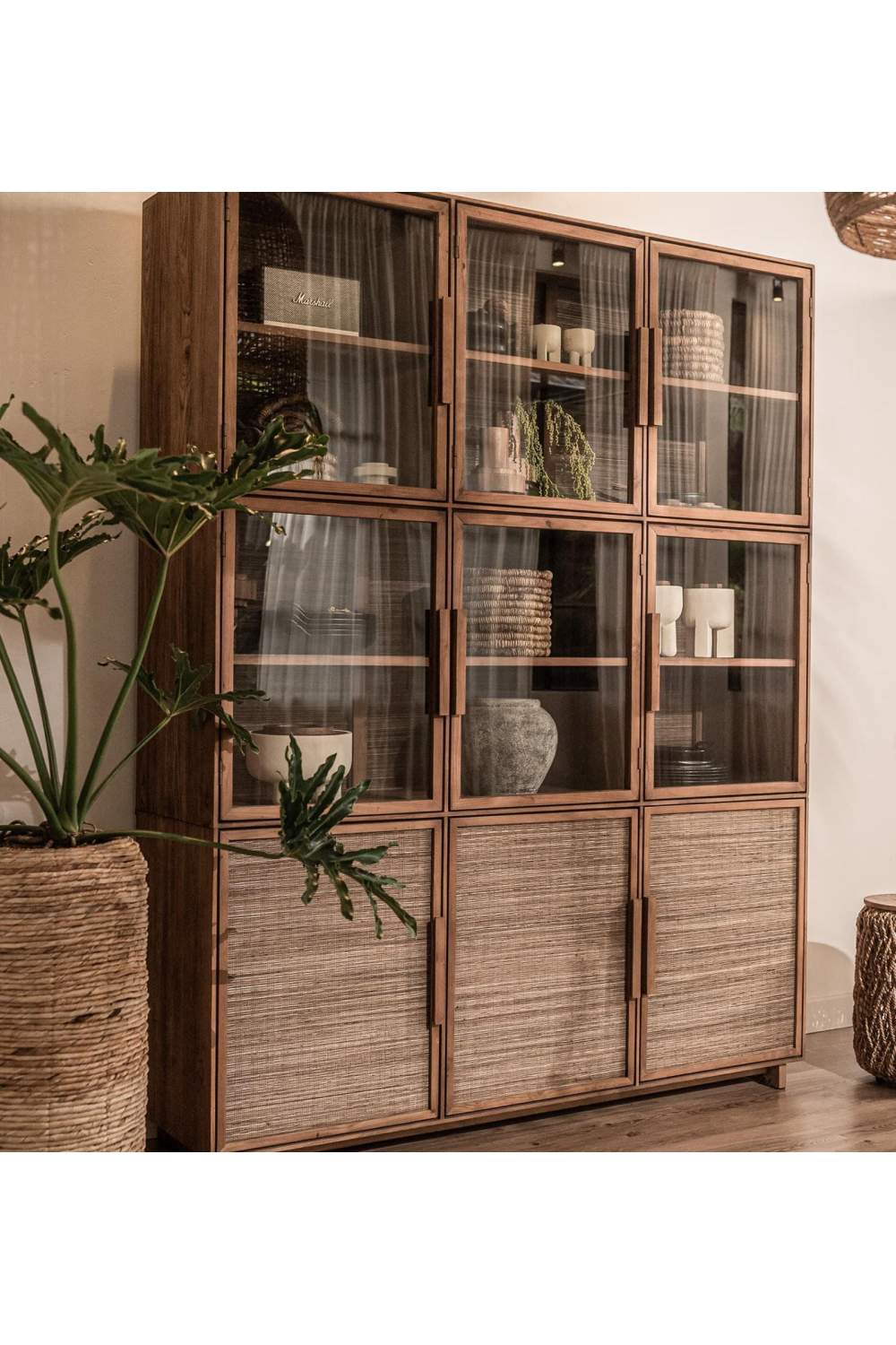 Modern Teak Display Cabinet | dBodhi Hopper | OROA.com