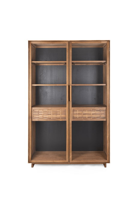 Adjustable Teak Display Cabinet | dBodhi Hopper  | OROA.com