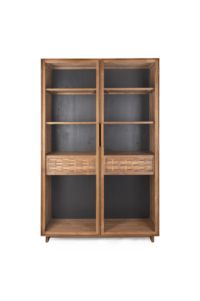 Adjustable Teak Display Cabinet | dBodhi Hopper  | OROA.com