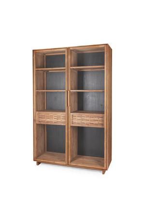 Adjustable Teak Display Cabinet | dBodhi Hopper  | OROA.com