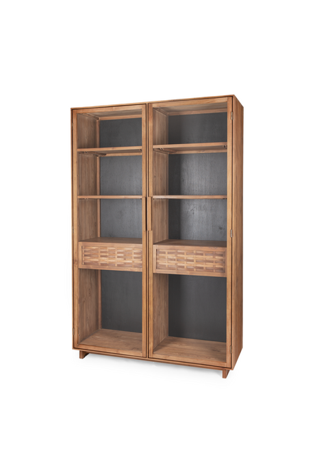 Adjustable Teak Display Cabinet | dBodhi Hopper  | OROA.com
