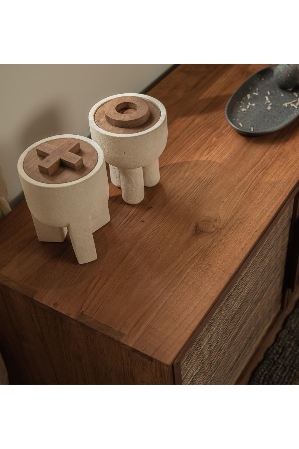 Sculpted Sandstone Lidded Bowl | dBodhi Bo |  OROA.com