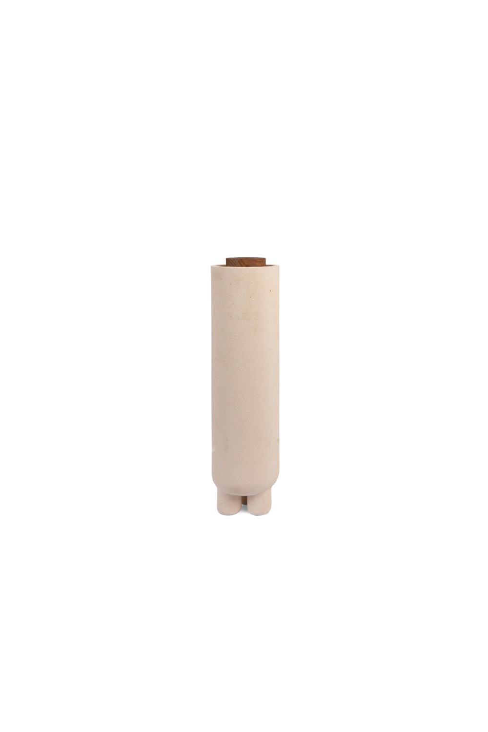 Sandstone Cylindrical Lidded Vase | dBodhi Elin | OROA.com