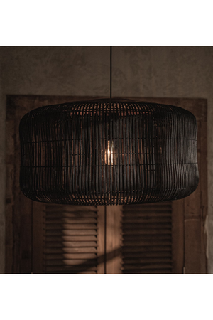 Charcoal Rattan Hanging Lamp | dBodhi Bucket | OROA.com