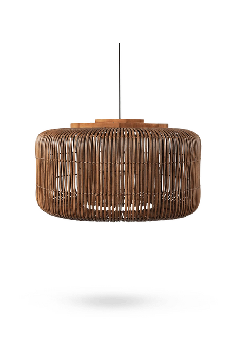 Round Rattan Hanging Lamp | dBodhi Bucket | OROA.com