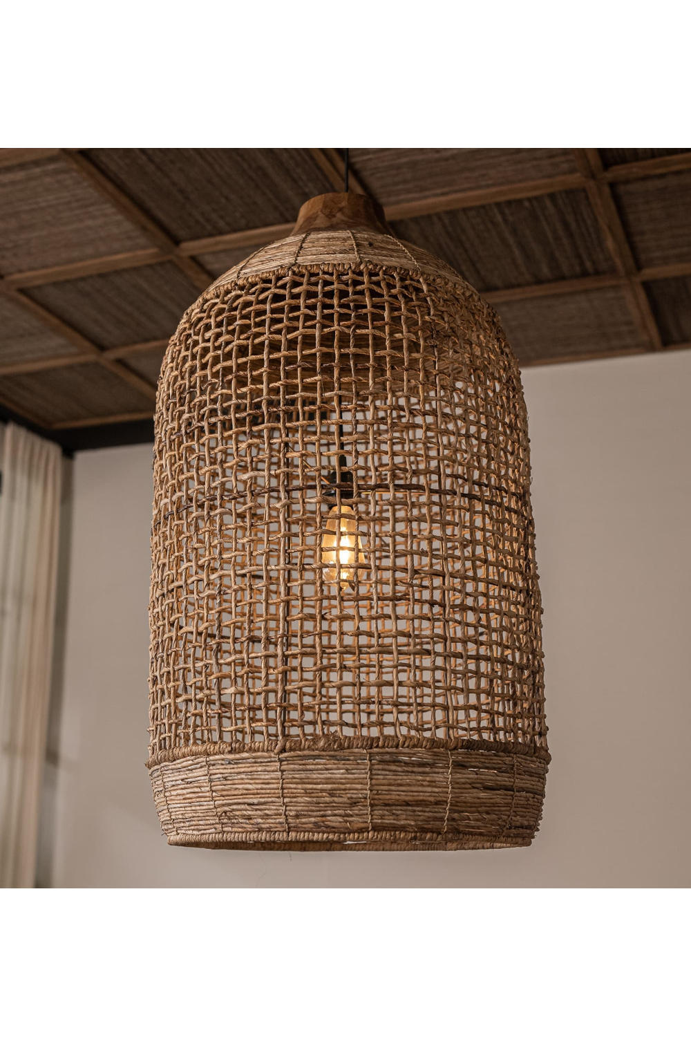 Abaca Rustic Lampshade | dBodhi Brandy Koi |  OROA.com