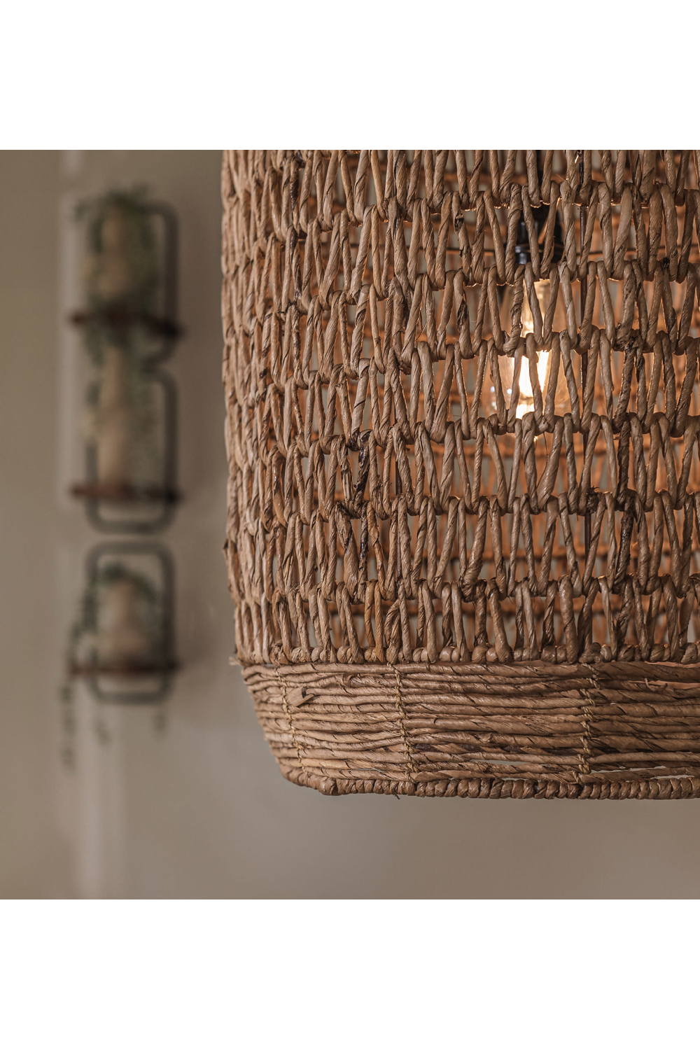 Abaca Latticed Lampshade | dBodhi Brandy Wing |  OROA.com