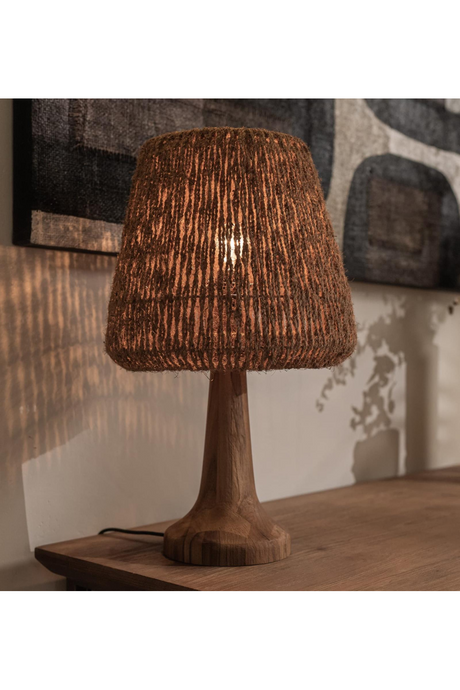 Woven Coconut Fiber Table Lamp | dBodhi Ben  | OROA.com 