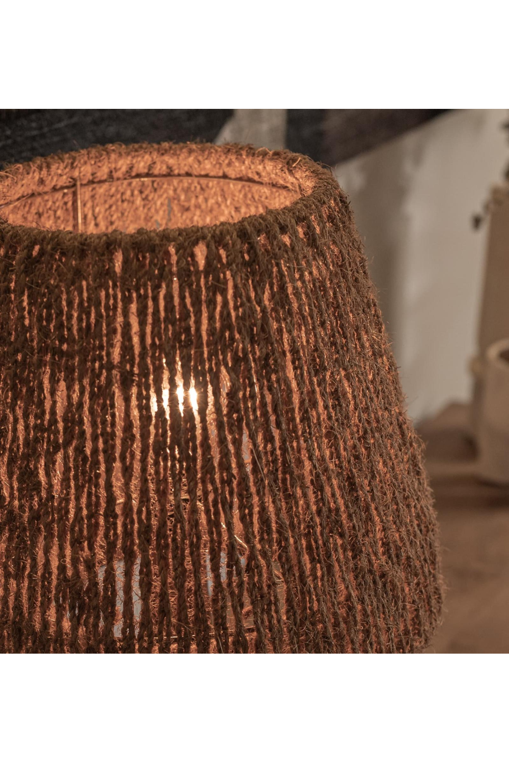 Woven Coconut Fiber Table Lamp | dBodhi Ben  | OROA.com 