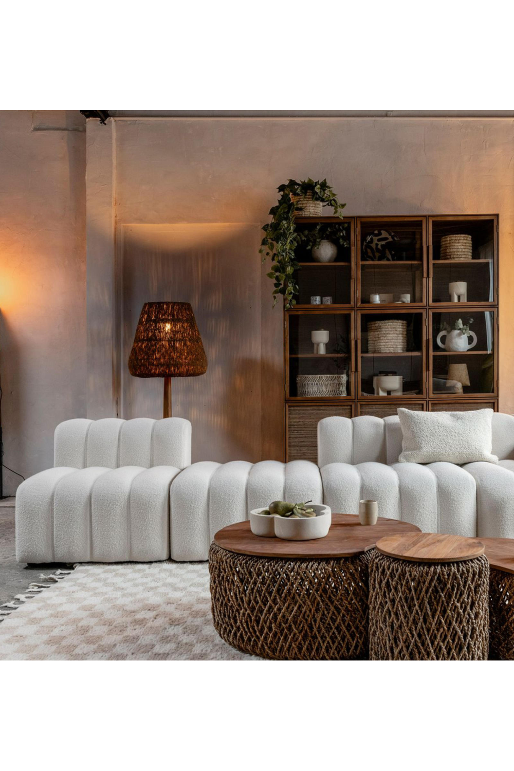 Woven Coconut Fiber Floor Lamp | dBodhi Big Ben  | OROA.com