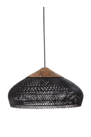 Black Braided Rattan Pendant Lamp | dBodhi Banjo | OROA