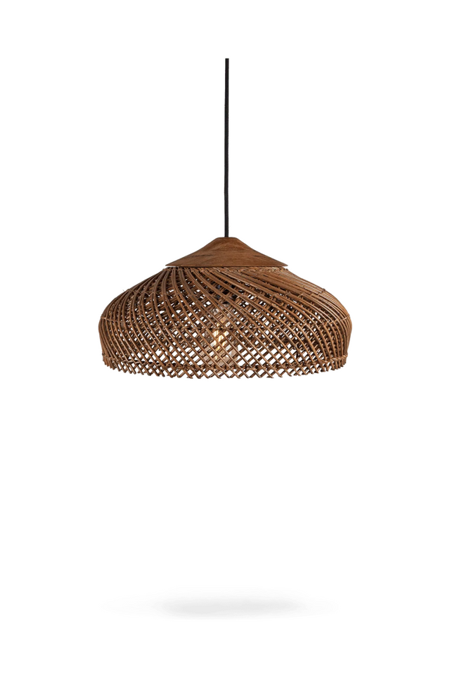 Hat-Shaped Rattan Hanging Lamp | dBodhi Banjo | OROA.com