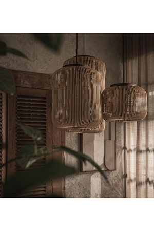 Natural Rattan Hanging Lamp | dBodhi Barrel | OROA.com