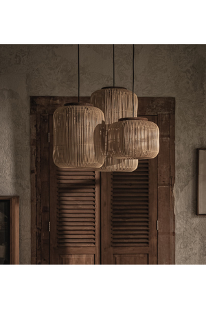 Natural Rattan Hanging Lamp | dBodhi Barrel | OROA.com