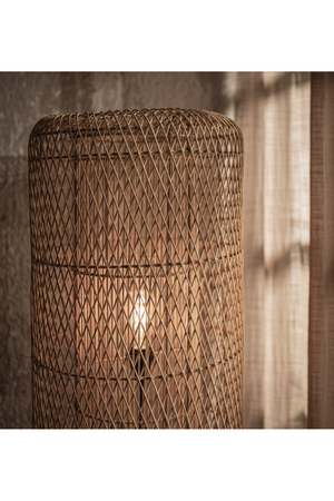 Rattan Mesh Structure Floor Lamp | dBodhi Chunk | OROA.com