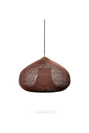 Brown Rattan Drum Lamp | dBodhi Kulit |  OROA.com