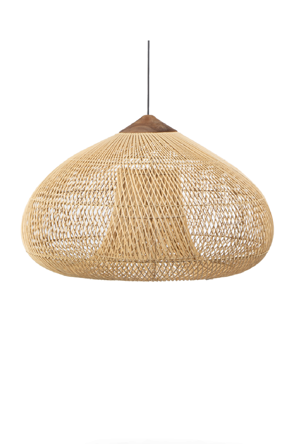 Braided Rattan Hanging Lamp | dBodhi Drum | OROA.com