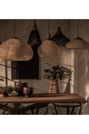 Rustic Natural Rattan Hanging Lamp | dBodhi Horn | OROA.com