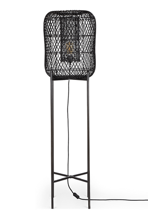 Metal Base Rattan Floor Lamp | dBodhi Nugget | OROA.com