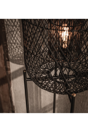 Metal Base Rattan Floor Lamp | dBodhi Nugget | OROA.com