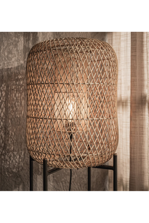 Metal Base Rattan Floor Lamp | dBodhi Nugget | OROA.com