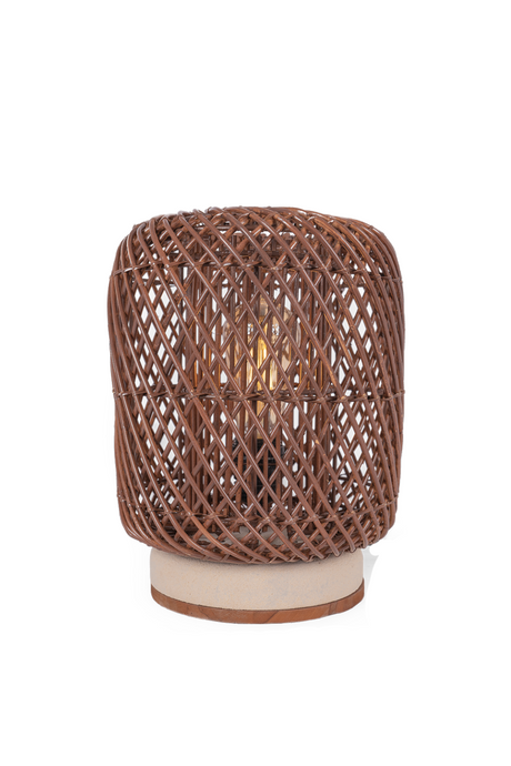 Brown Rattan Table Lamp | dBodhi Palma |  OROA.com