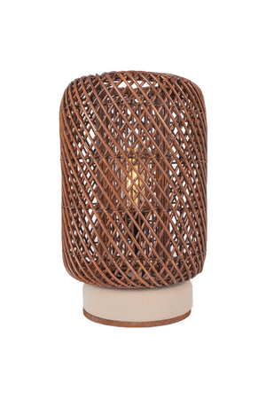 Brown Rattan Table Lamp | dBodhi Palma |  OROA.com