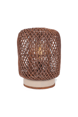 Brown Rattan Table Lamp | dBodhi Palma |  OROA.com