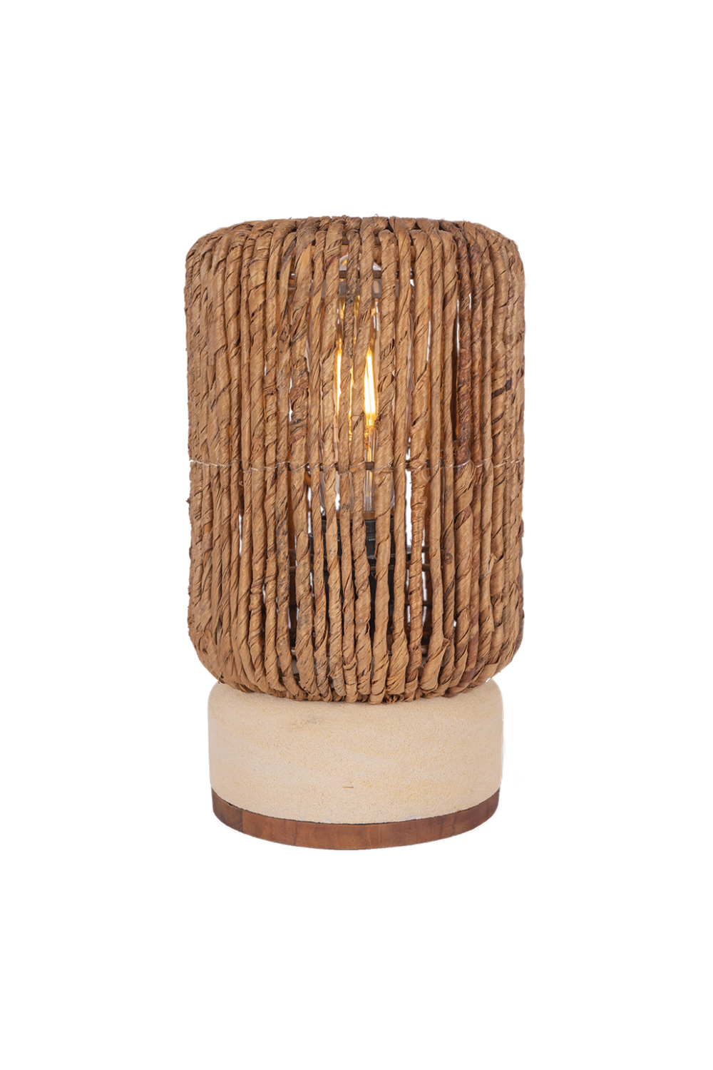 Abaca Cylindrical Table Lamp | dBodhi Pole | OROA.com