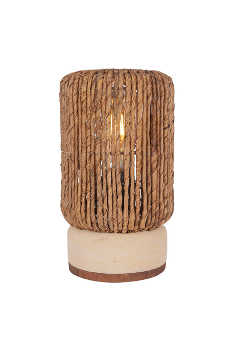 Abaca Cylindrical Table Lamp | dBodhi Pole | OROA.com