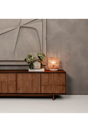 Rattan Cylindrical Table Lamp | dBodhi Pole | OROA.com