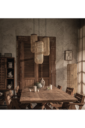 Natural Cylindrical Rattan Hanging Lamp | dBodhi Tub | OROA.com