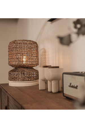 Abaca Wide Table Lampshade | dBodhi Twister |  OROA.com