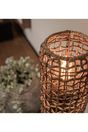 Abaca Rustic Table Lampshade | dBodhi Twister | OROA.com