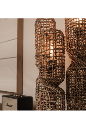 Abaca Rustic Table Lampshade | dBodhi Twister | OROA.com