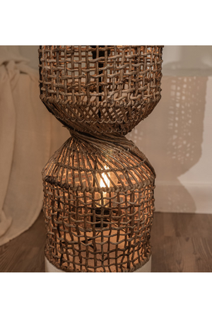 Abaca Rustic Floor Lampshade | dBodhi Twister |  OROA.com