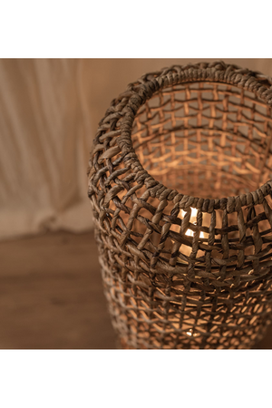 Abaca Rustic Floor Lampshade | dBodhi Twister |  OROA.com