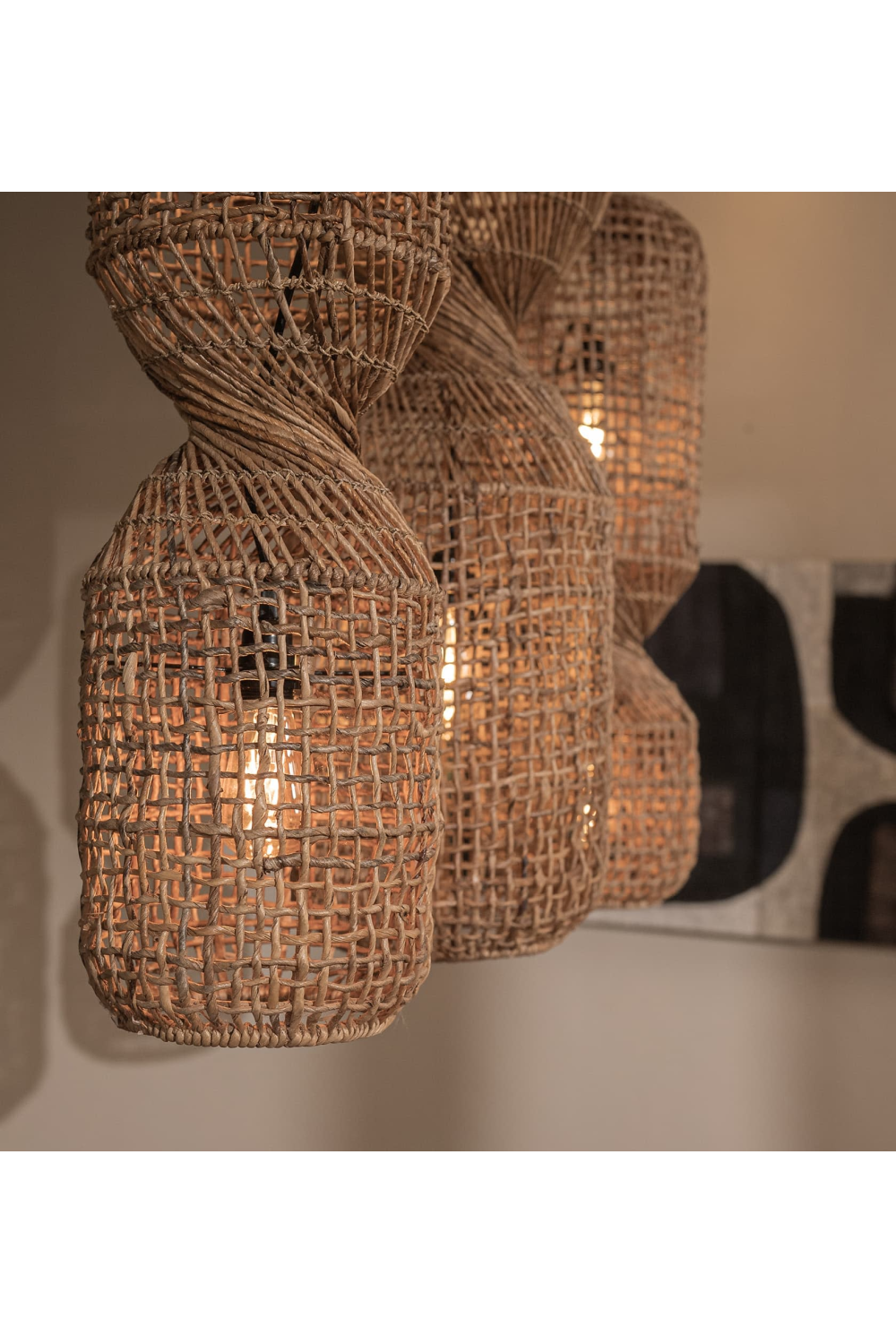 Abaca Rustic Hanging Lamp | dBodhi Twister Koi |  OROA.com