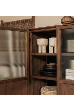Fluted Glass 2-Door Cabinet | dBodhi Motion | OROA.com