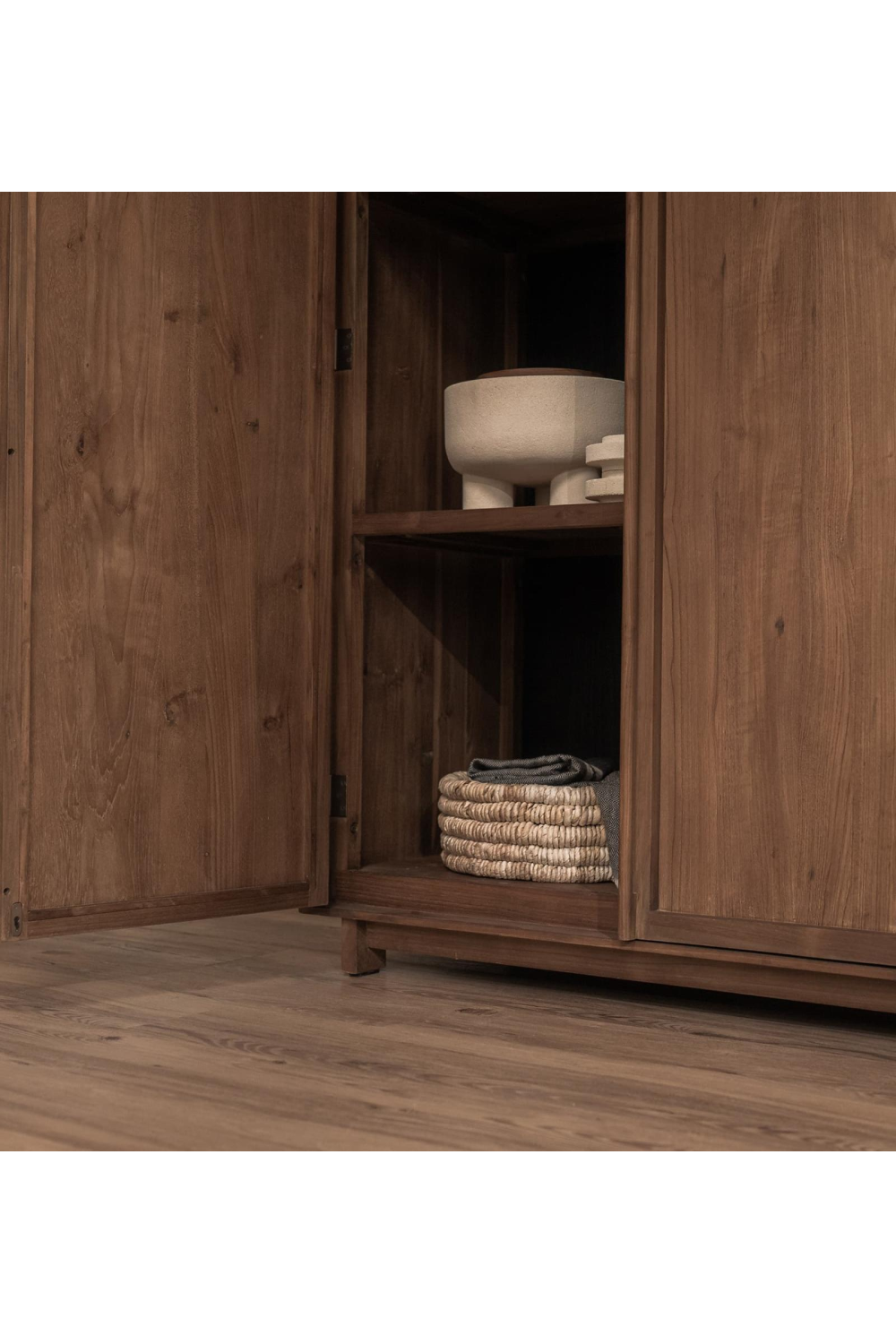 Fluted Glass 2-Door Cabinet | dBodhi Motion | OROA.com