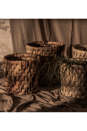 Round Weaved Abaca Basket Set (2) | dBodhi Semeru | OROA.com